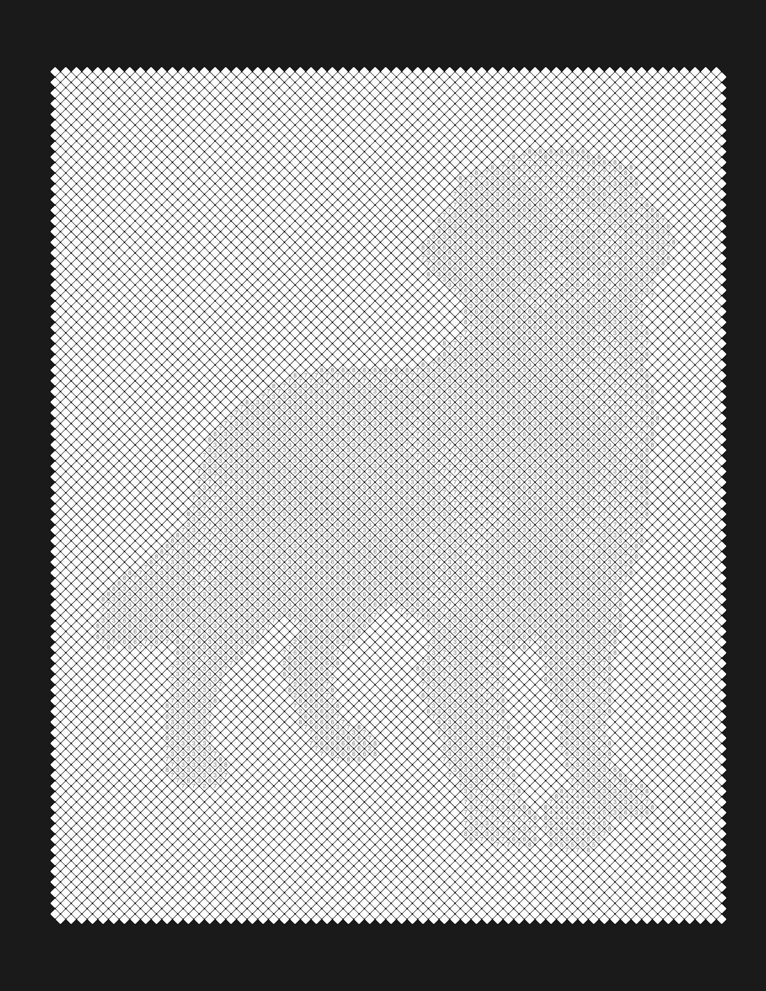 Pet coloring page blank grid — empty numbered cells ready to fill in with colored pencils