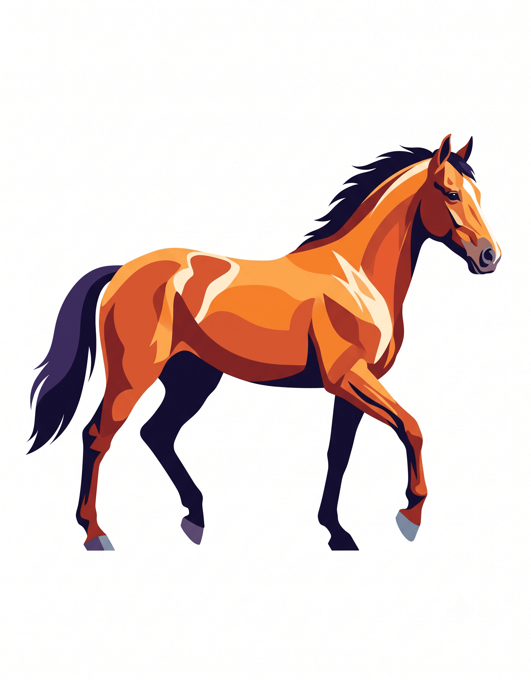 Original horse photo before Circle conversion