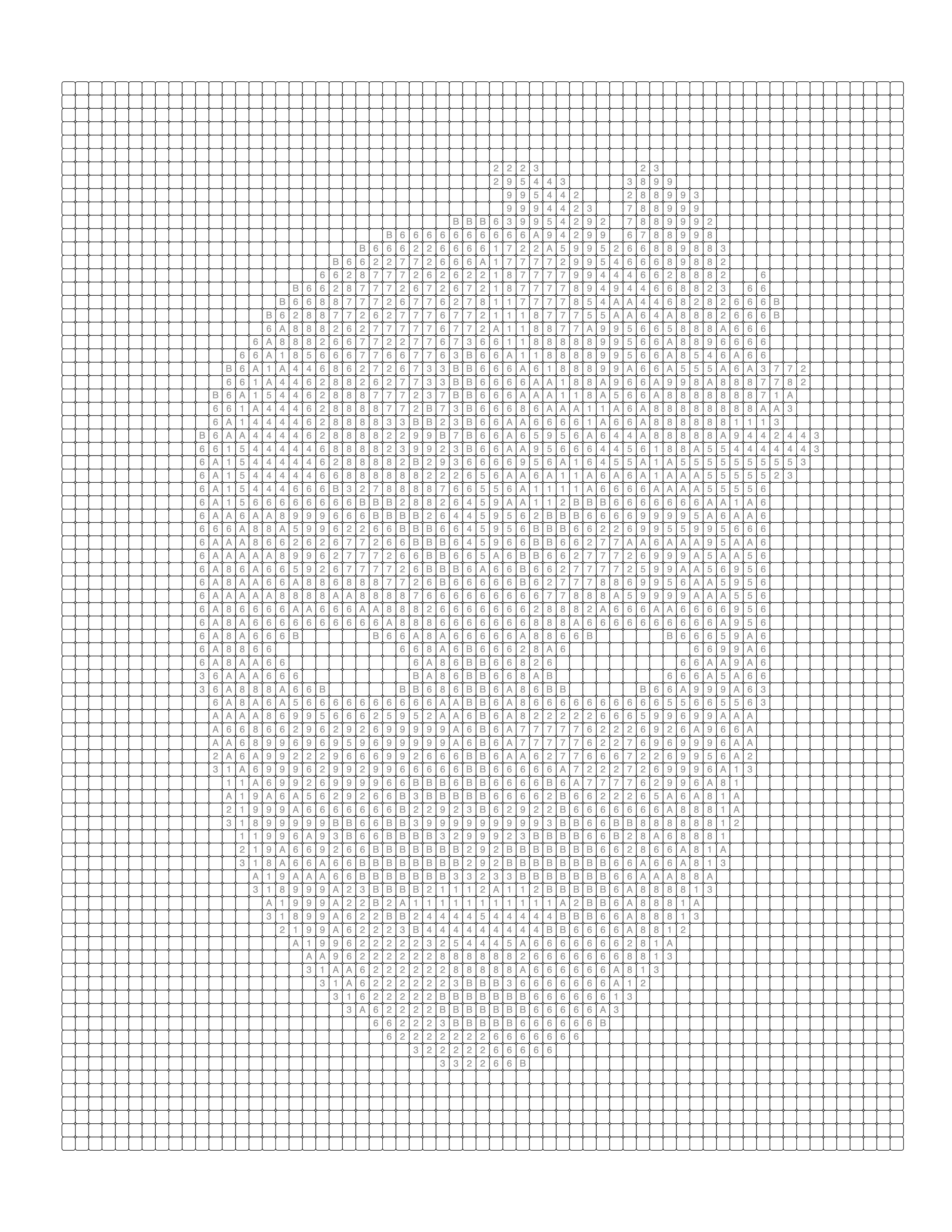 Carnival mask — blank numbered coloring page