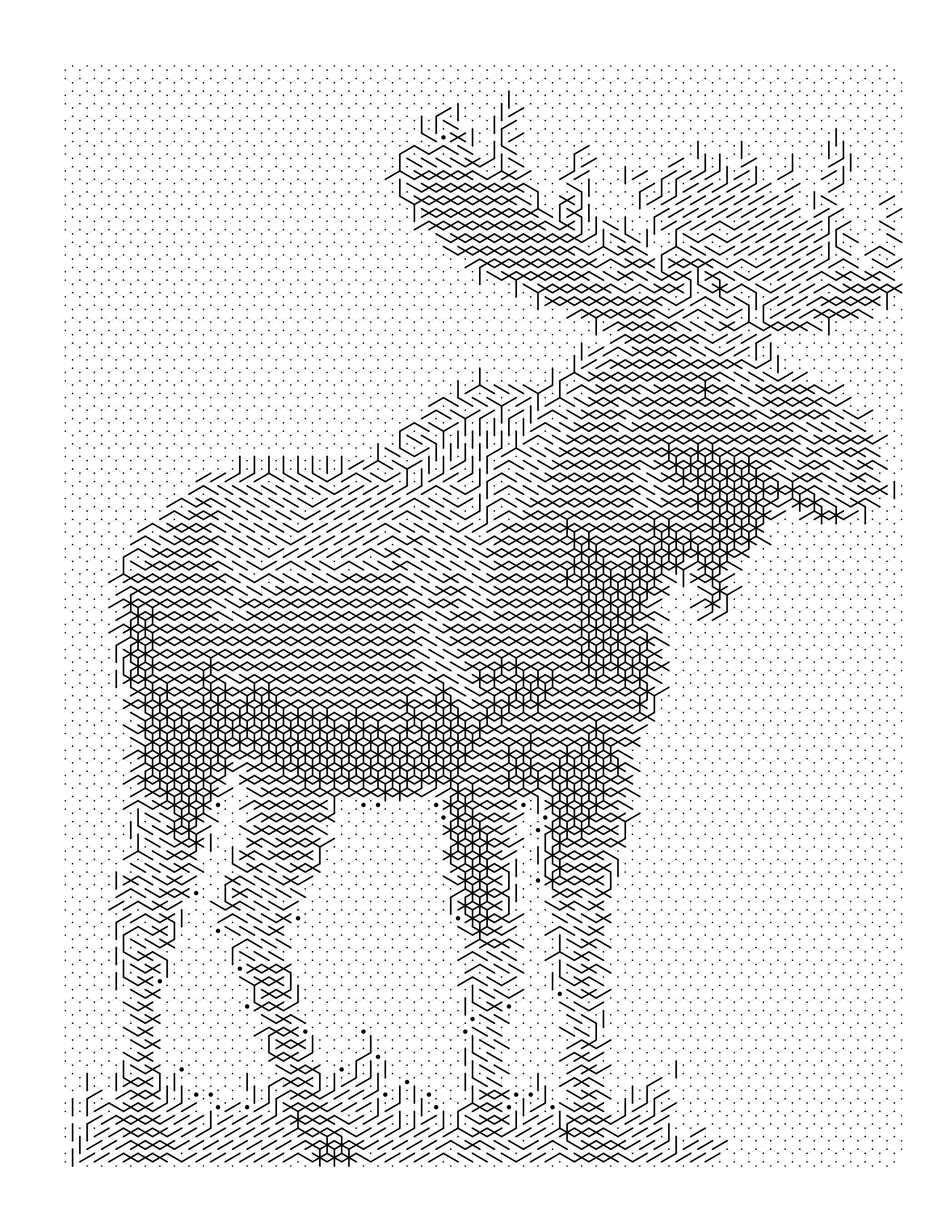 Colored Moose coloring page example