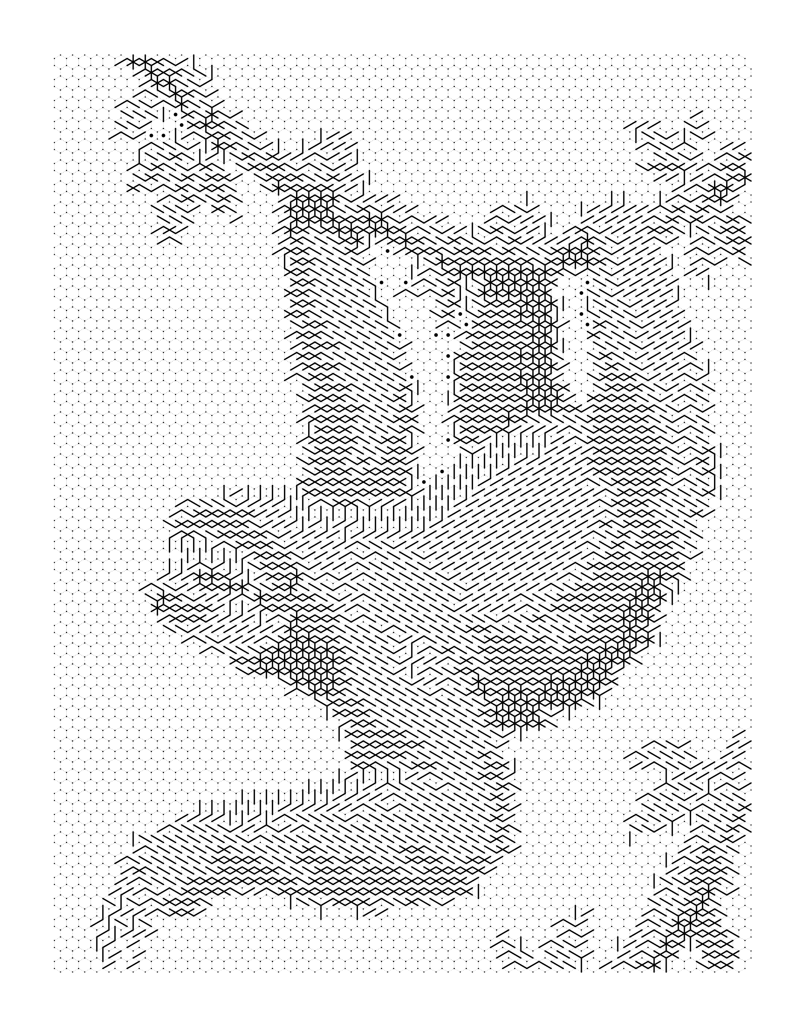 Colored Three-Toed Sloth coloring page example