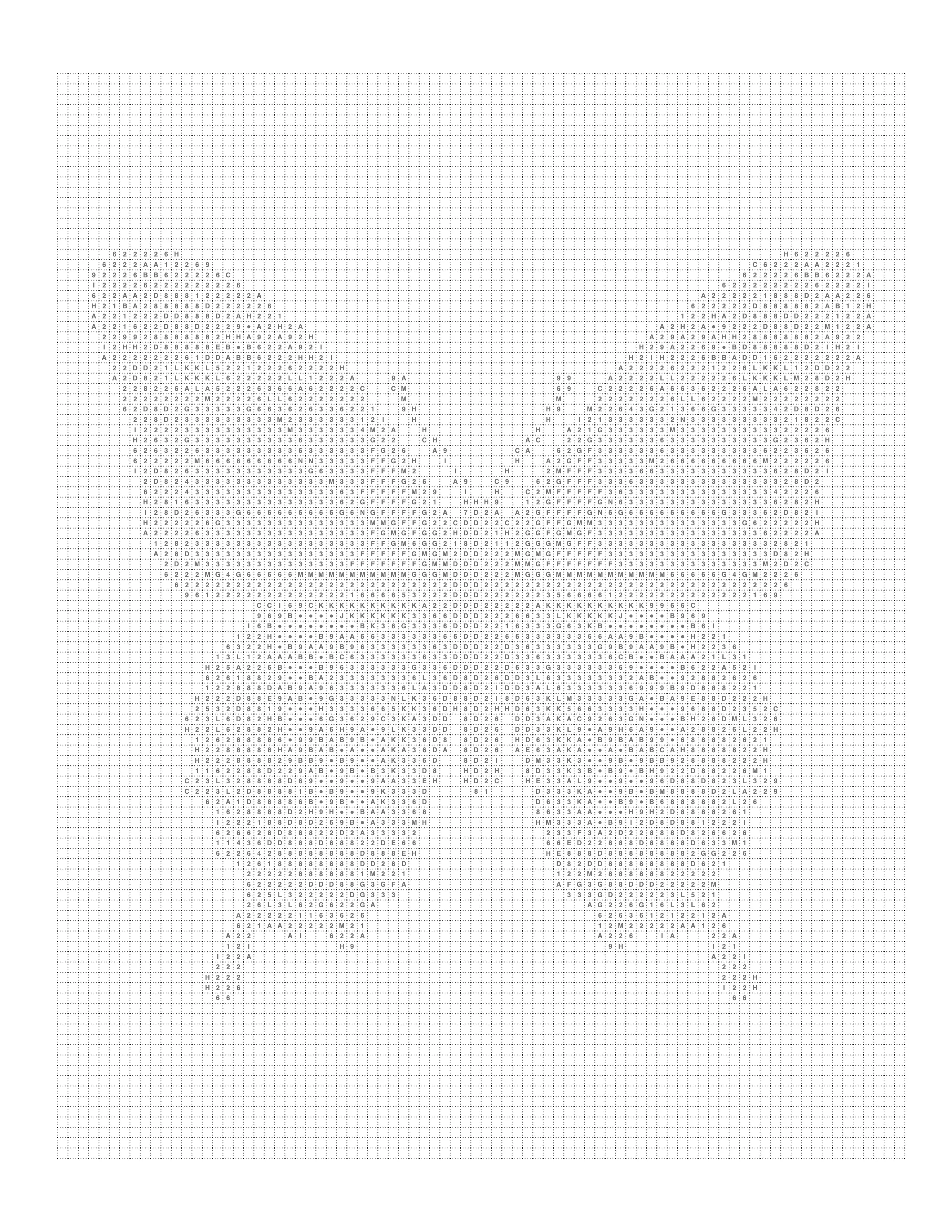 Printable butterfly mark page with the grid and codes, ready to color