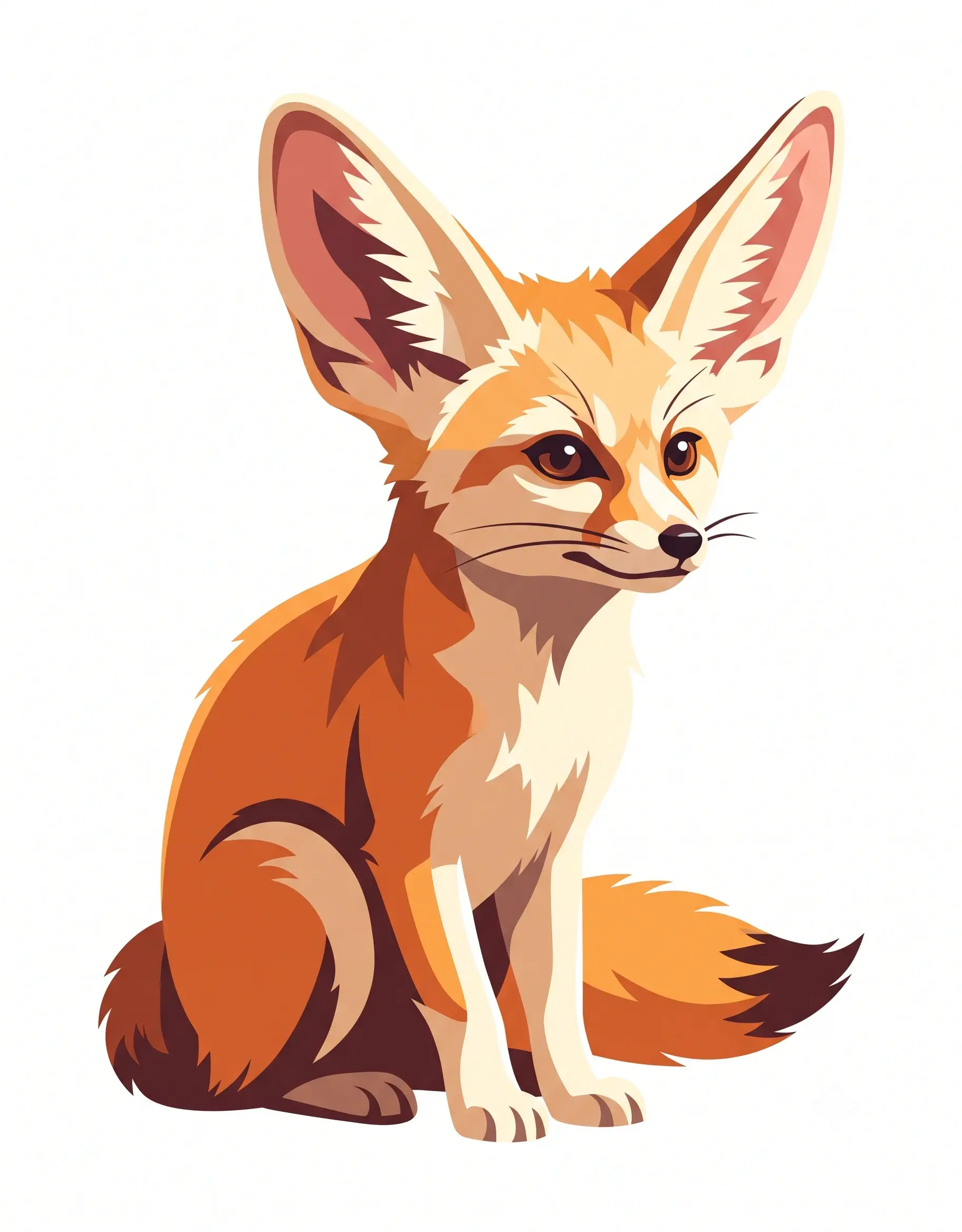 Original fennec fox illustration